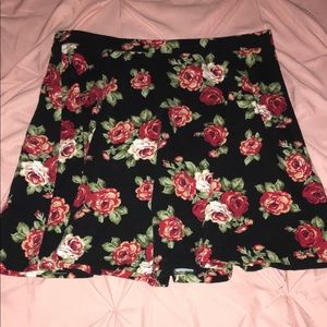 Forever 21 rose skirt